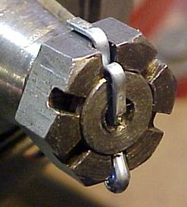 pin bent-castle nut