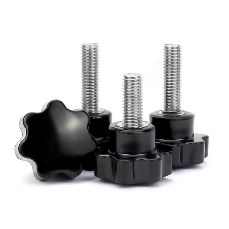 Thumb Screw With Plastic Plum Blossom Knob Head