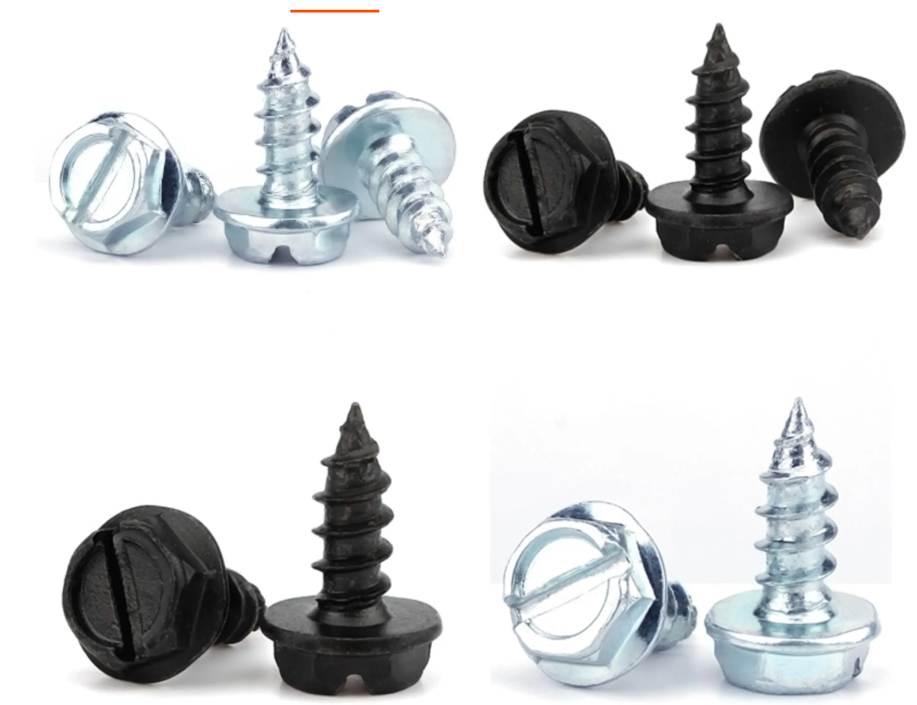 Hex Flange Head Self-Tapping Screw With Slot Driver