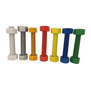 Teflon Coated B7 L7 Stud Bolts With Nut for Oil Gas Industry